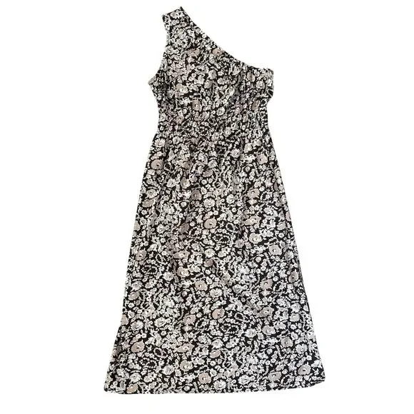 Rails Selani One Shoulder Midi Dress Russet Floral Size Large - Picture 5 of 11